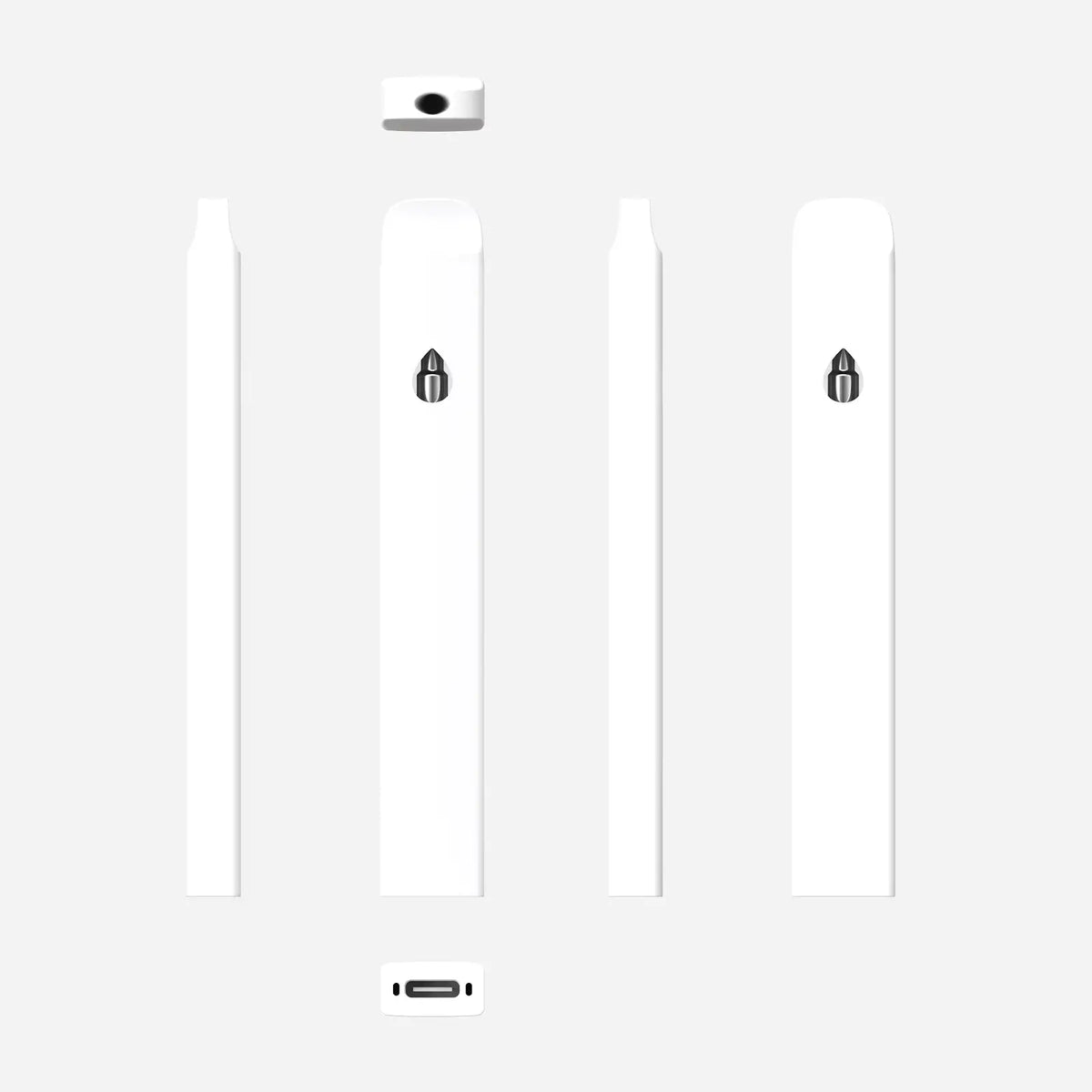 Ispire - LVL 0.5mL Aluminum Body 1.3a Dual Coil Non-Preheat USB-C - White