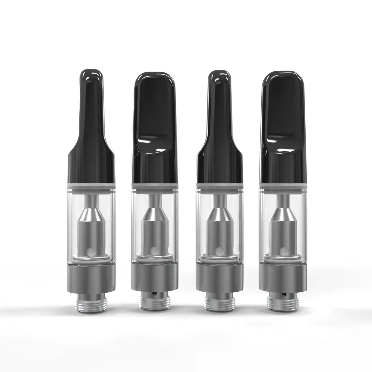 Ispire - V Cart Easy Press 0.5mL Glass 2.0a Ceramic Black Short Duckbill MP Non-Adj Airflow - Black