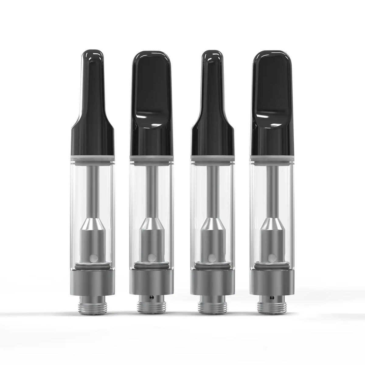 Ispire - V Cart Easy Press 1.0mL Glass 2.0a Ceramic Black Short Duckbill MP Non-Adj Airflow - Black